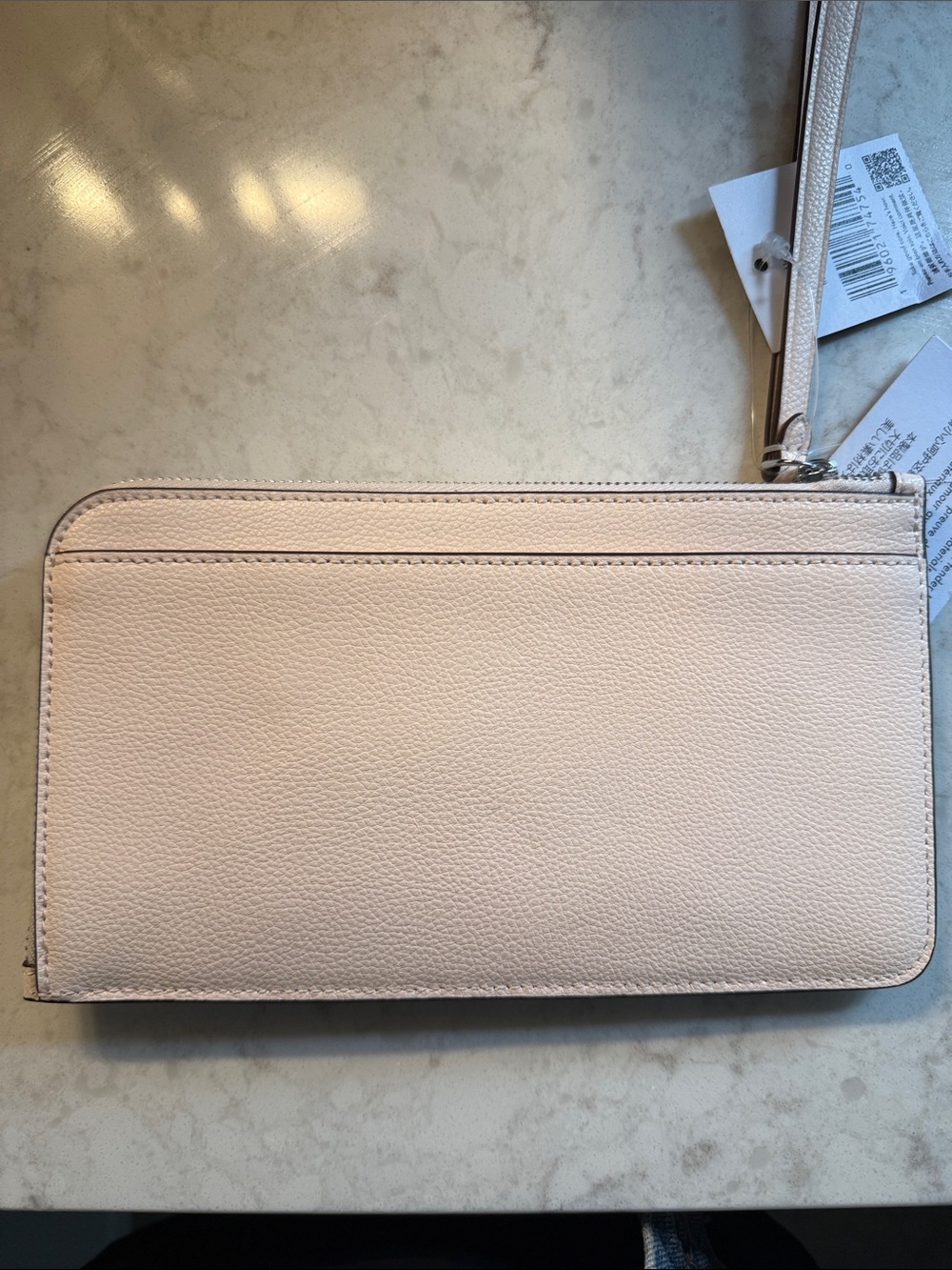 kate spade Blush Floral Applique Zip Wristlet - Picture 2 of 8
